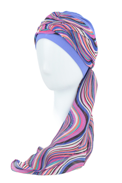 TURBAN BEATA sz.13+BM043 fioletowy