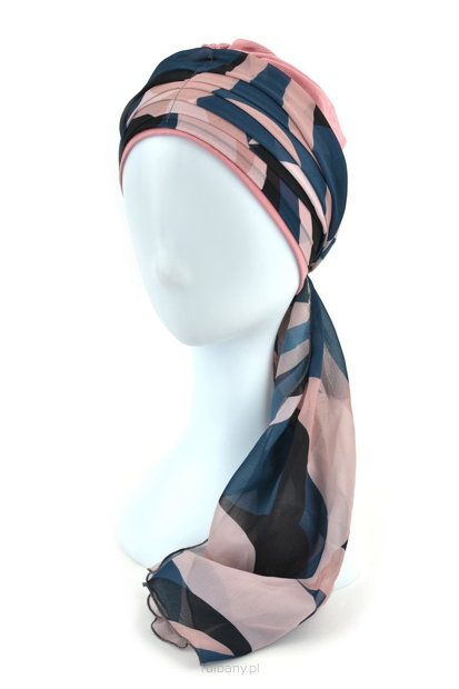 TURBAN BEATA sz.10+BM013 różowy